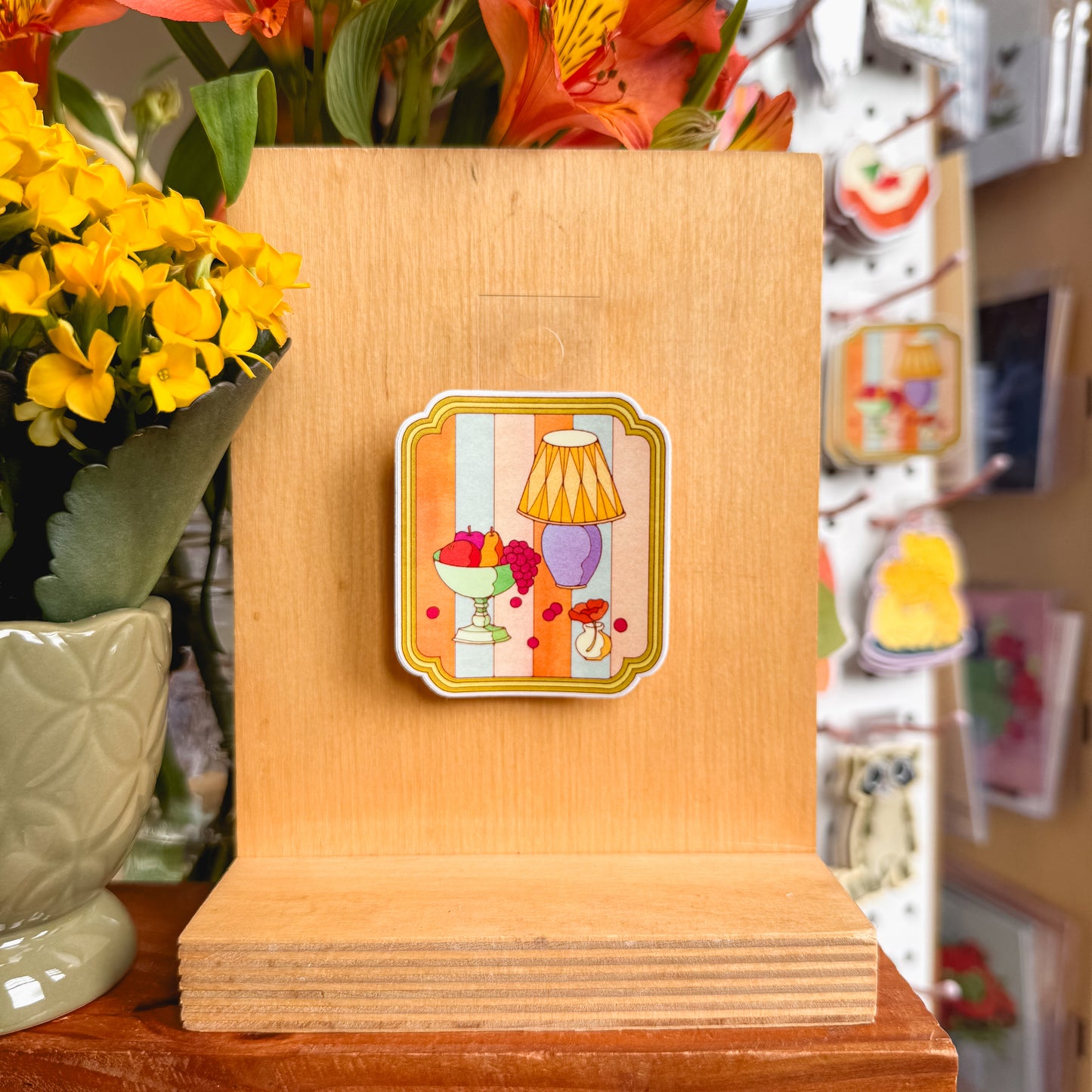 square still life sticker