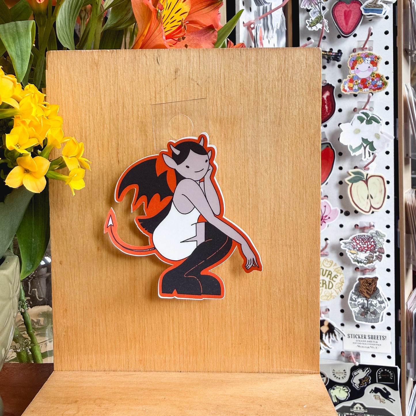 bat demon sticker