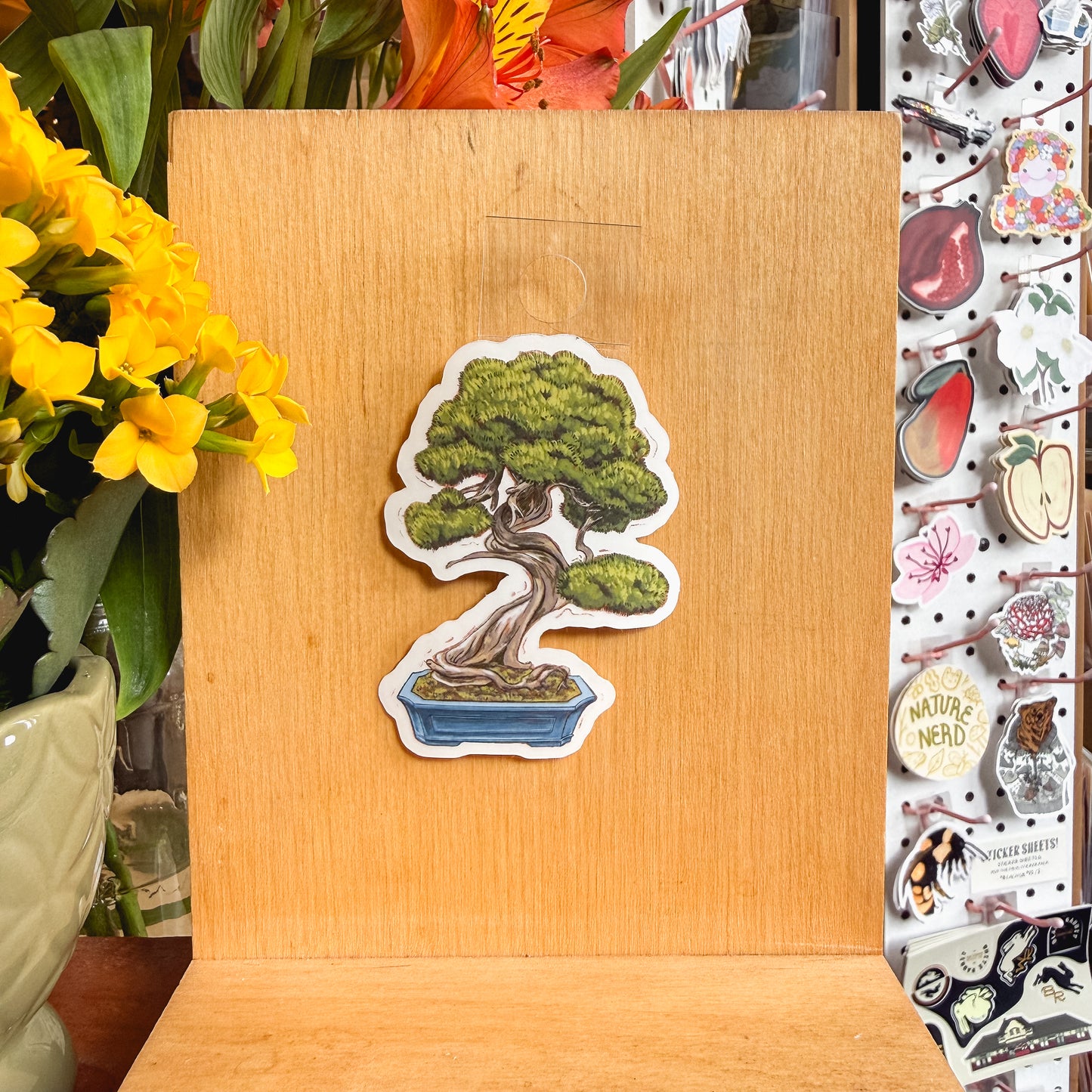 transparent bonsai sticker