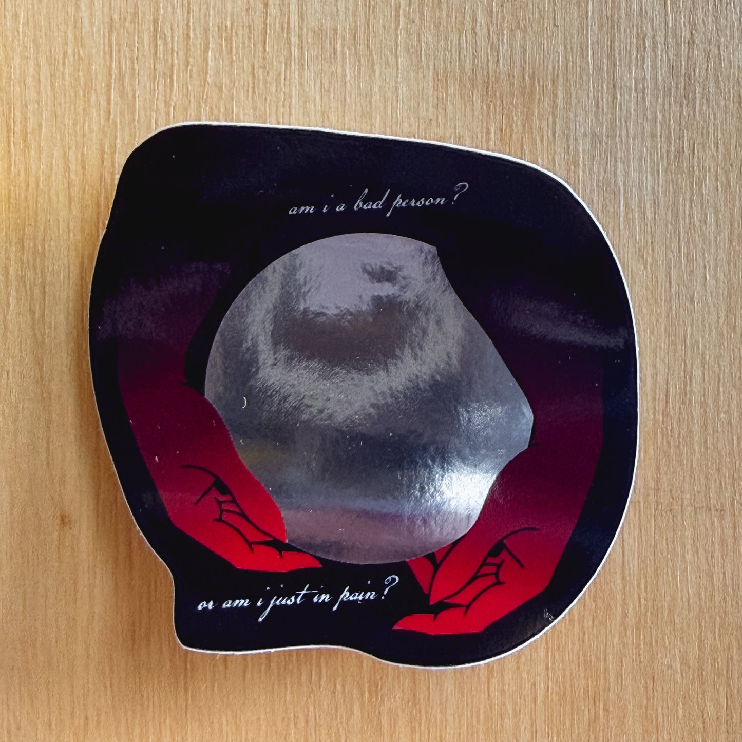 mirror foil sticker