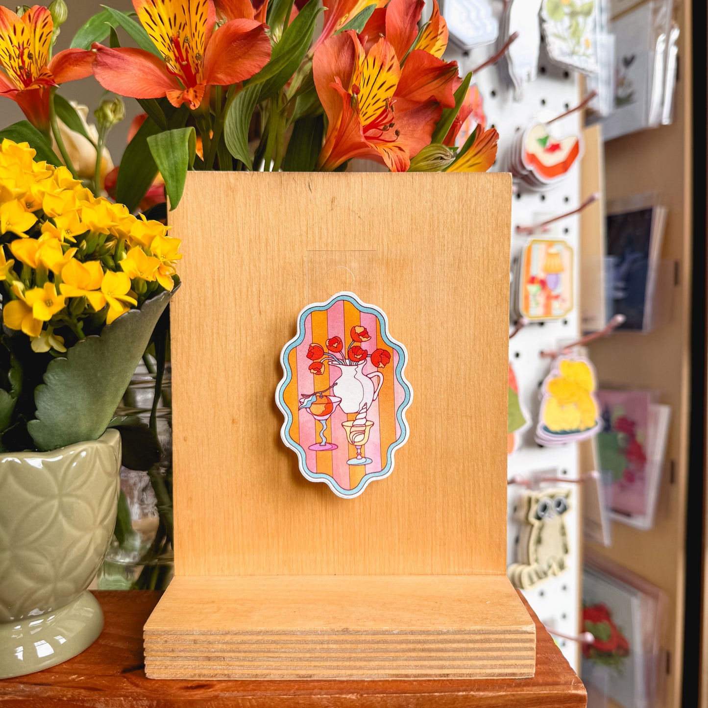 wavy still life sticker
