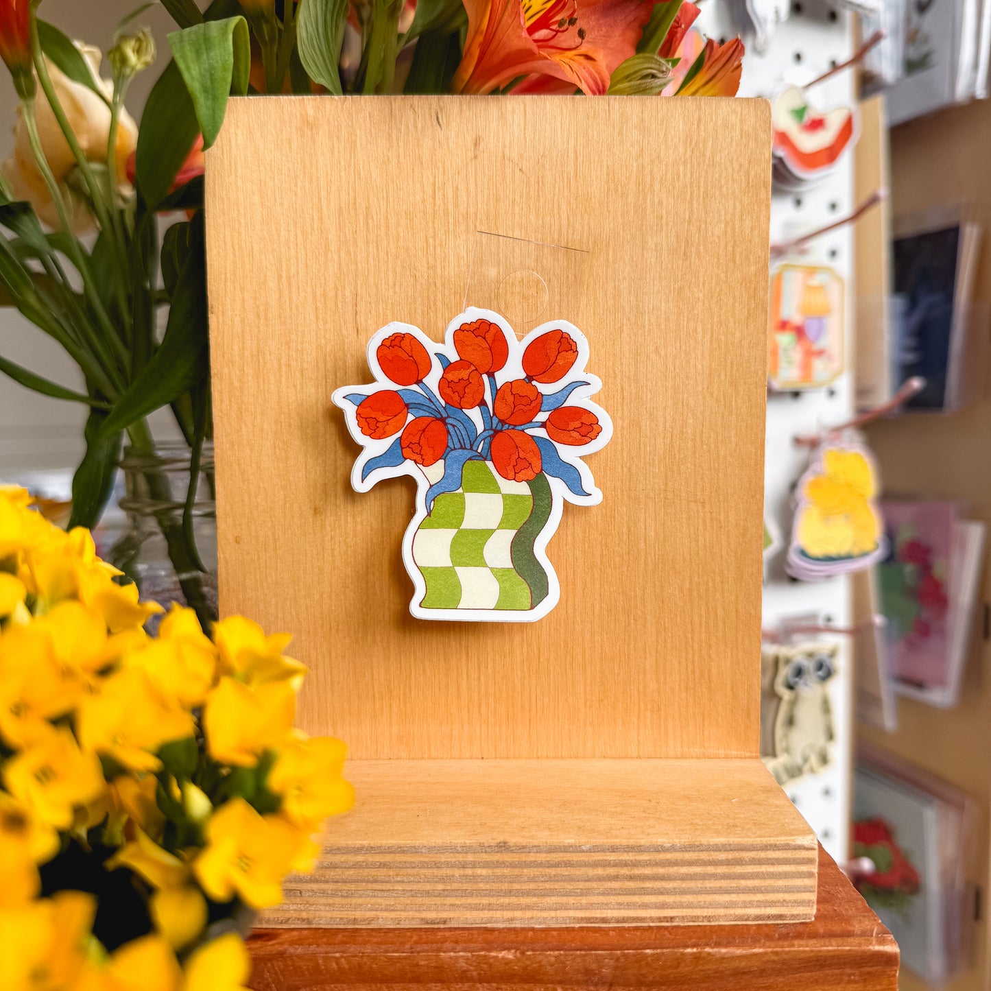 flower vase sticker