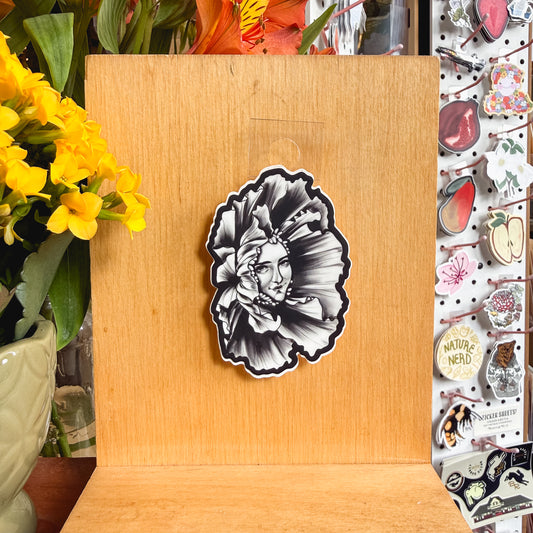 flower face sticker