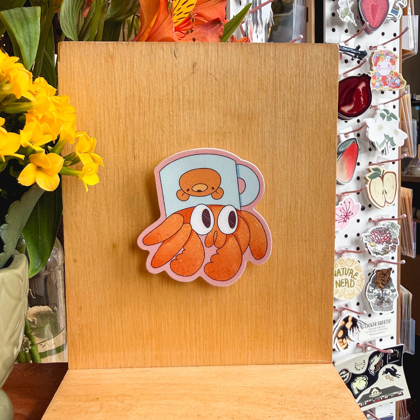 hermit crab sticker