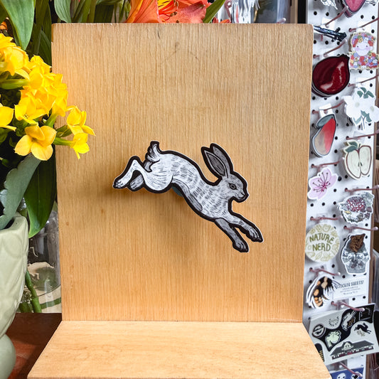 loyal white rabbit sticker