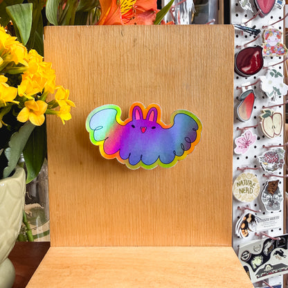 holographic bat sticker