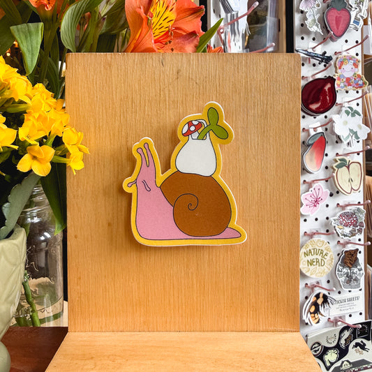 shopping snail sticker