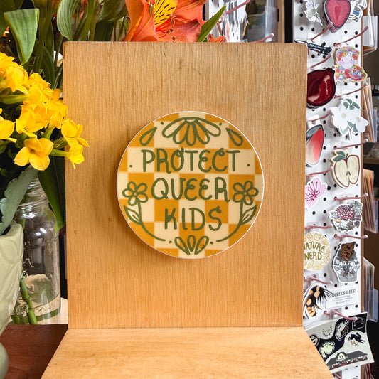 protect queer kids sticker