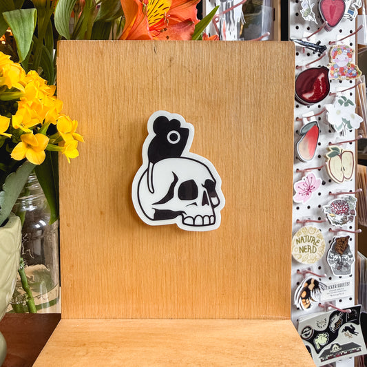 skull glow sticker