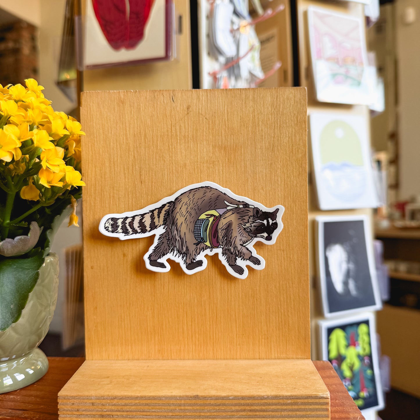 hiking animal sticker