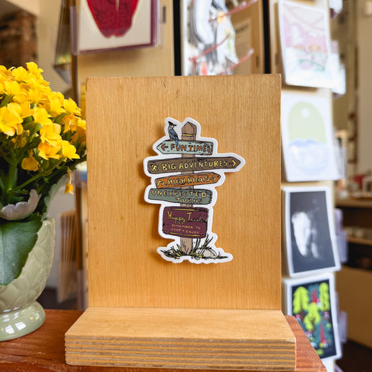 happy trails sticker