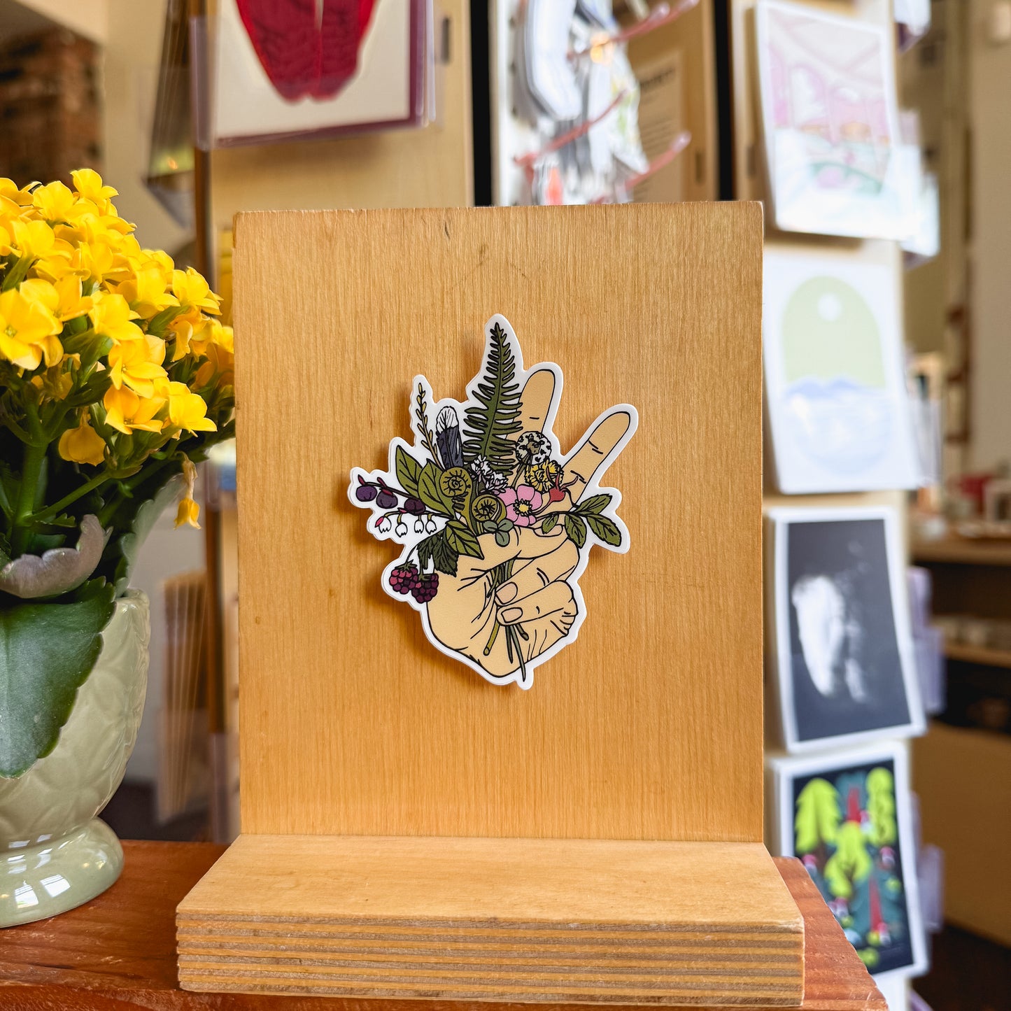 peace handful sticker