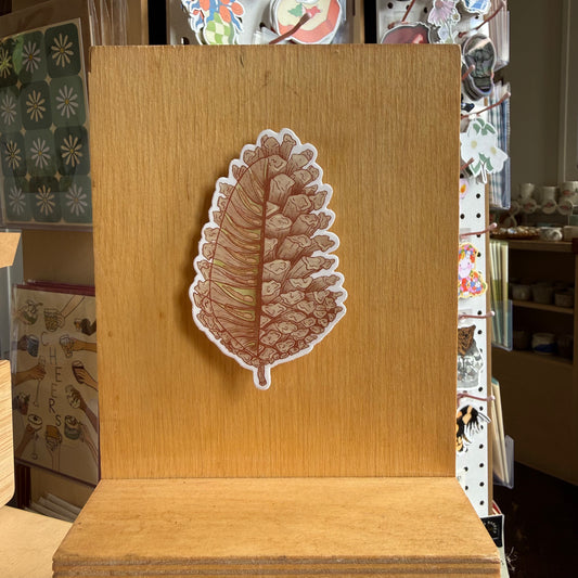 pinecone sticker
