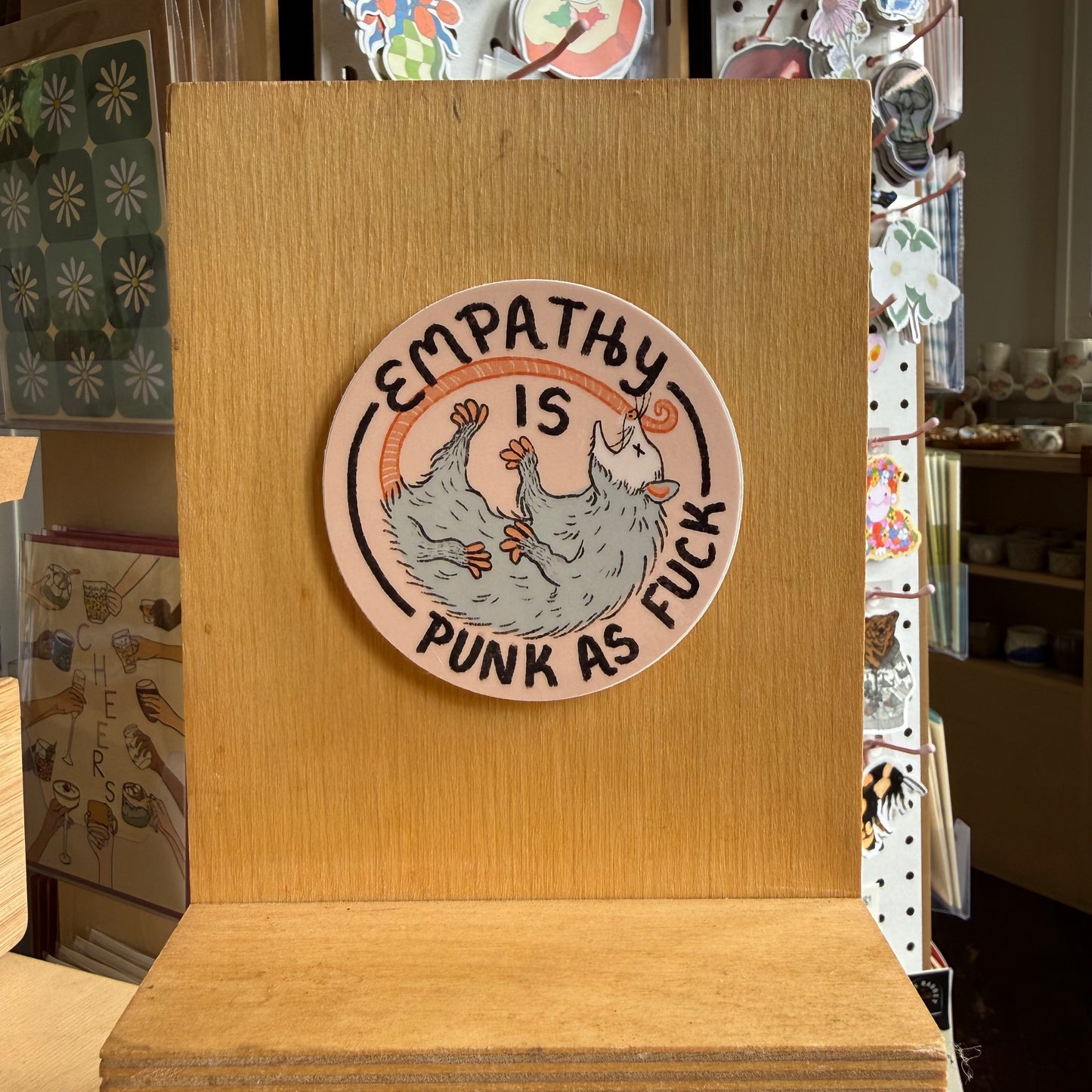 empathy is punk sticker
