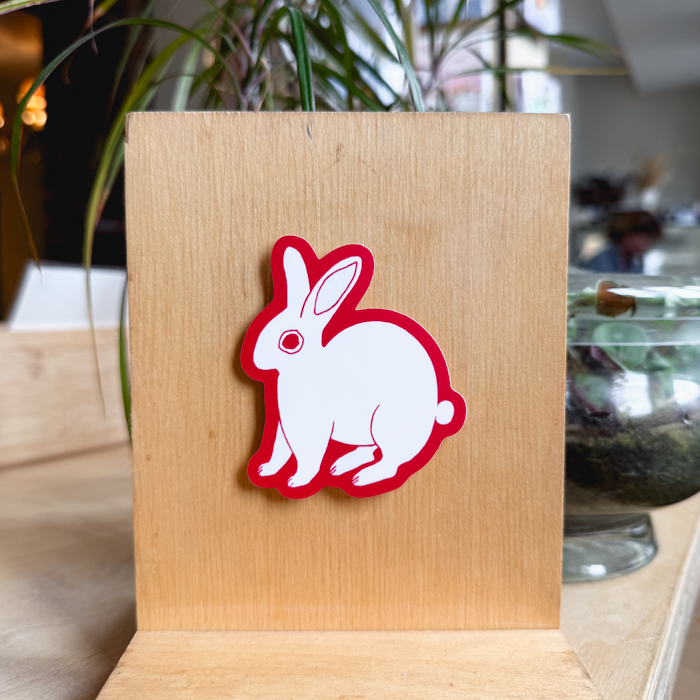 nervous lil bun sticker