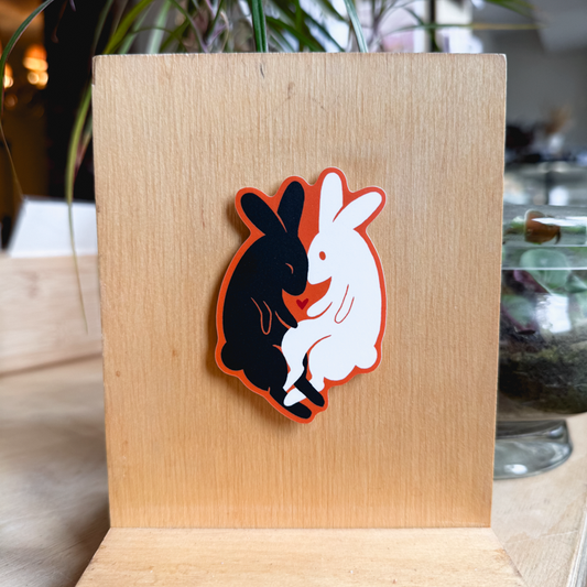 cuddle bunnies sticker